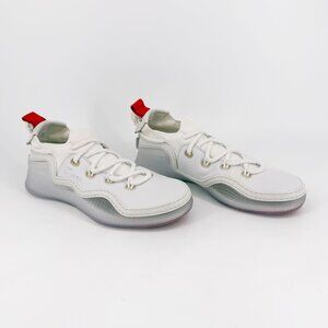 Christian Louboutin Arpoador White Drawstring Sneakers Size 39.5 US 9.5 Women's